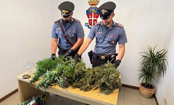 Sequestrato oltre un chilo di marijuana: denunciato un trentenne